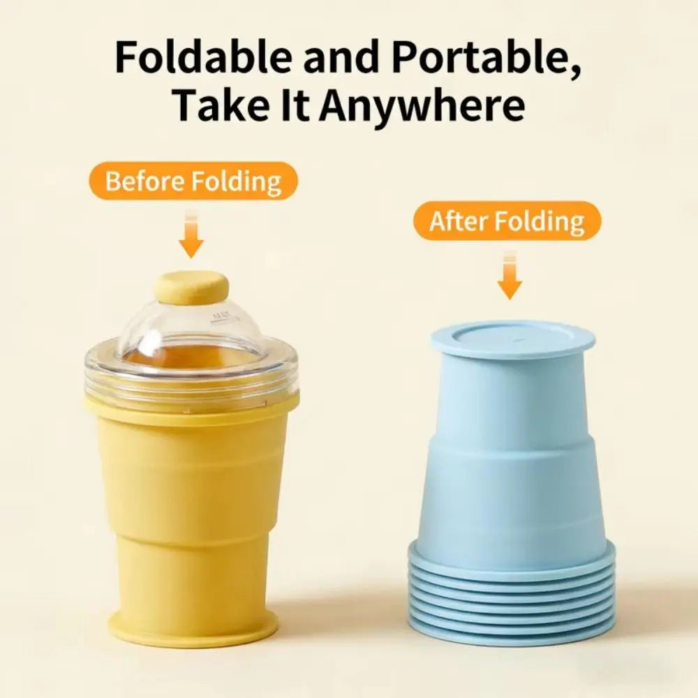 Foldable Ice Ball Cup Portable Press Easy Demoulding Cube Tray