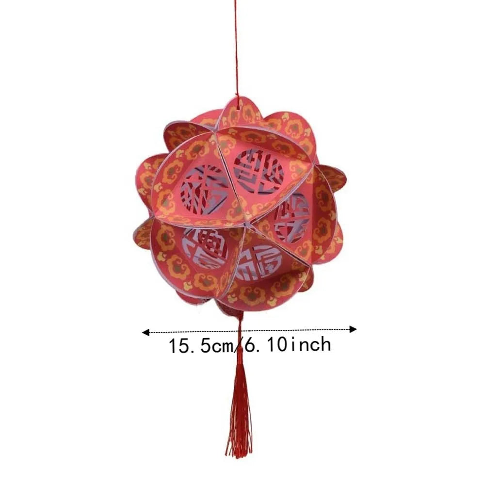 Hollow Out Design Hydrangea Paper Lantern Paper Craft Kit LED Glowing Light Glowing Flower Lamp Eco Friendly Material Vue