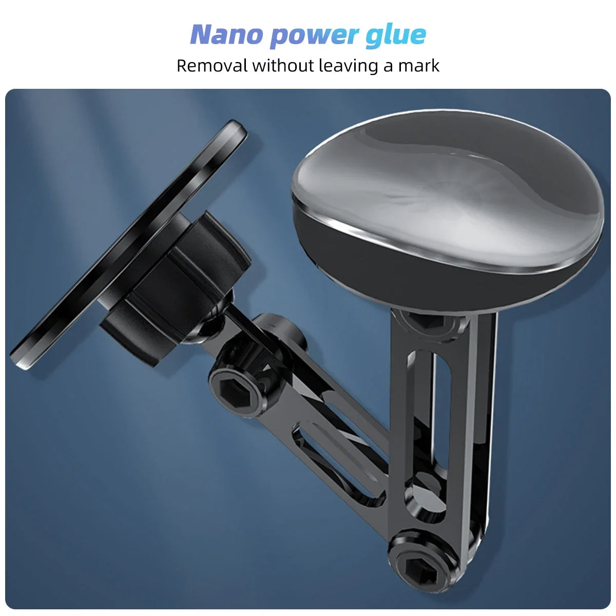 360° Rotate Metal Holder Strong Magnetic Car Phone Holder Foldable Phone Stand Air Vent Magnet Mount GPS Support For Phone Vue