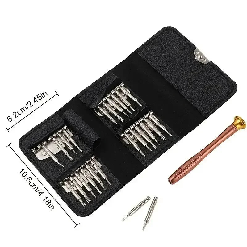 1 Set, Precision Screwdriver Set, 25 In 1 Repair Tool Kit, Small Screwdriver Set, Star/Y-type/Flat-blade/Triangle Screwdrivers F Vue