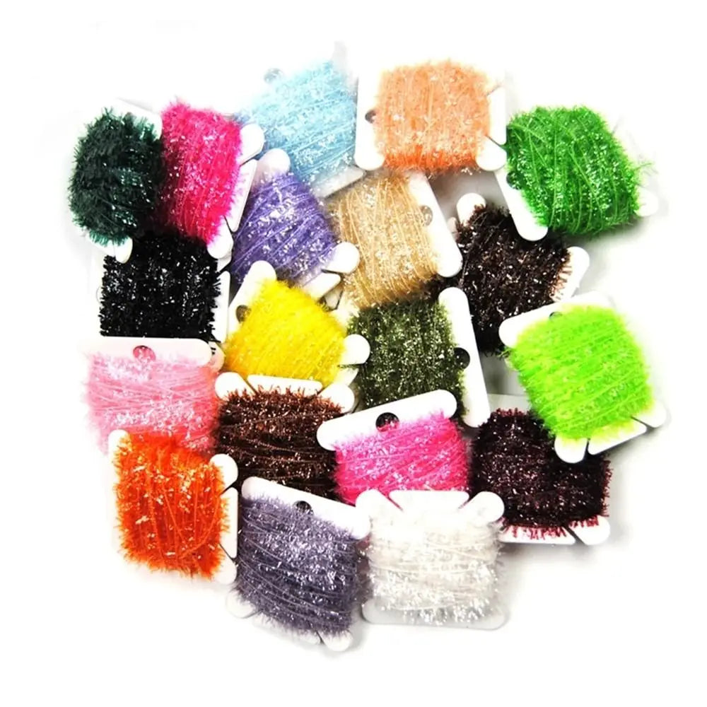 Tools 2 Meters / Card Sparkle For Nymph Fly Tying Material Ice Chenille Fly Fishing Tinsel Lures Streamer Fly Tying Thread Vue