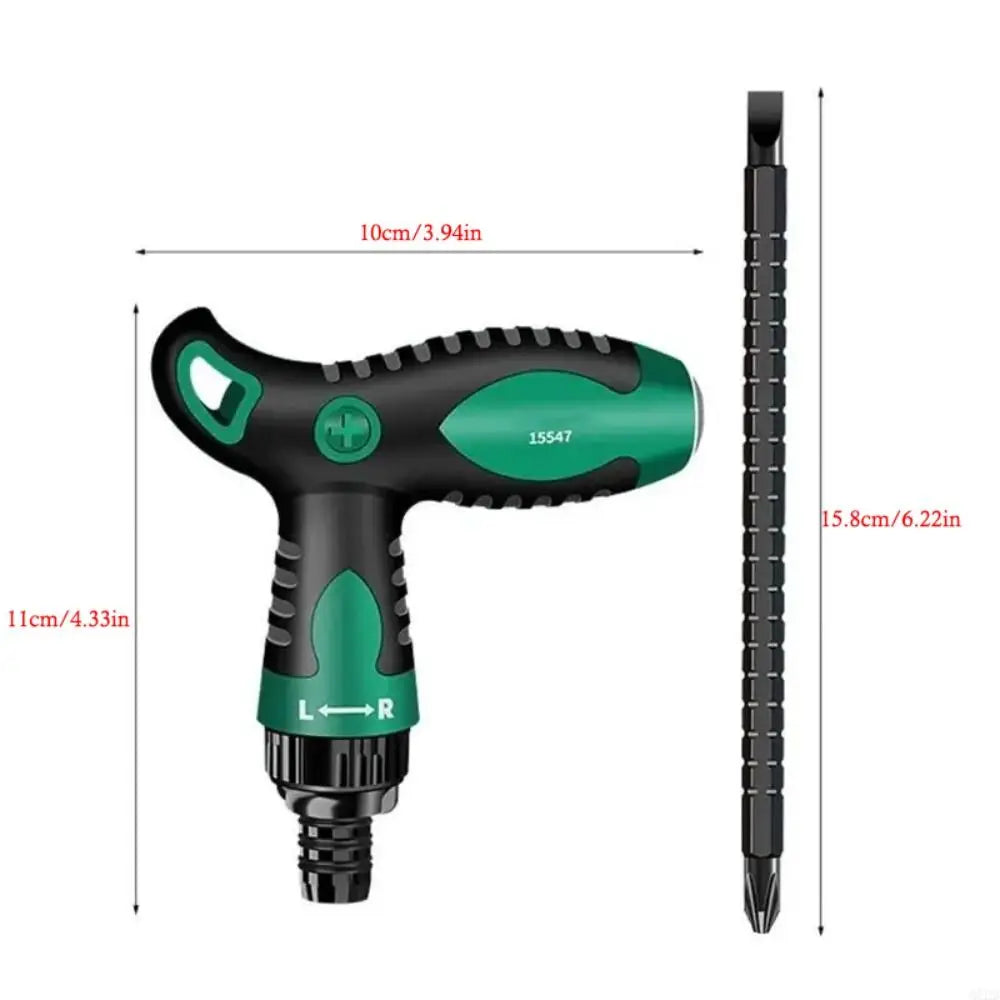 Insulated Handle Ratchet Handle Screwdriver Set Telescopic Adjustable Telescopic Screwdriver Set Slotted T Handle Vue