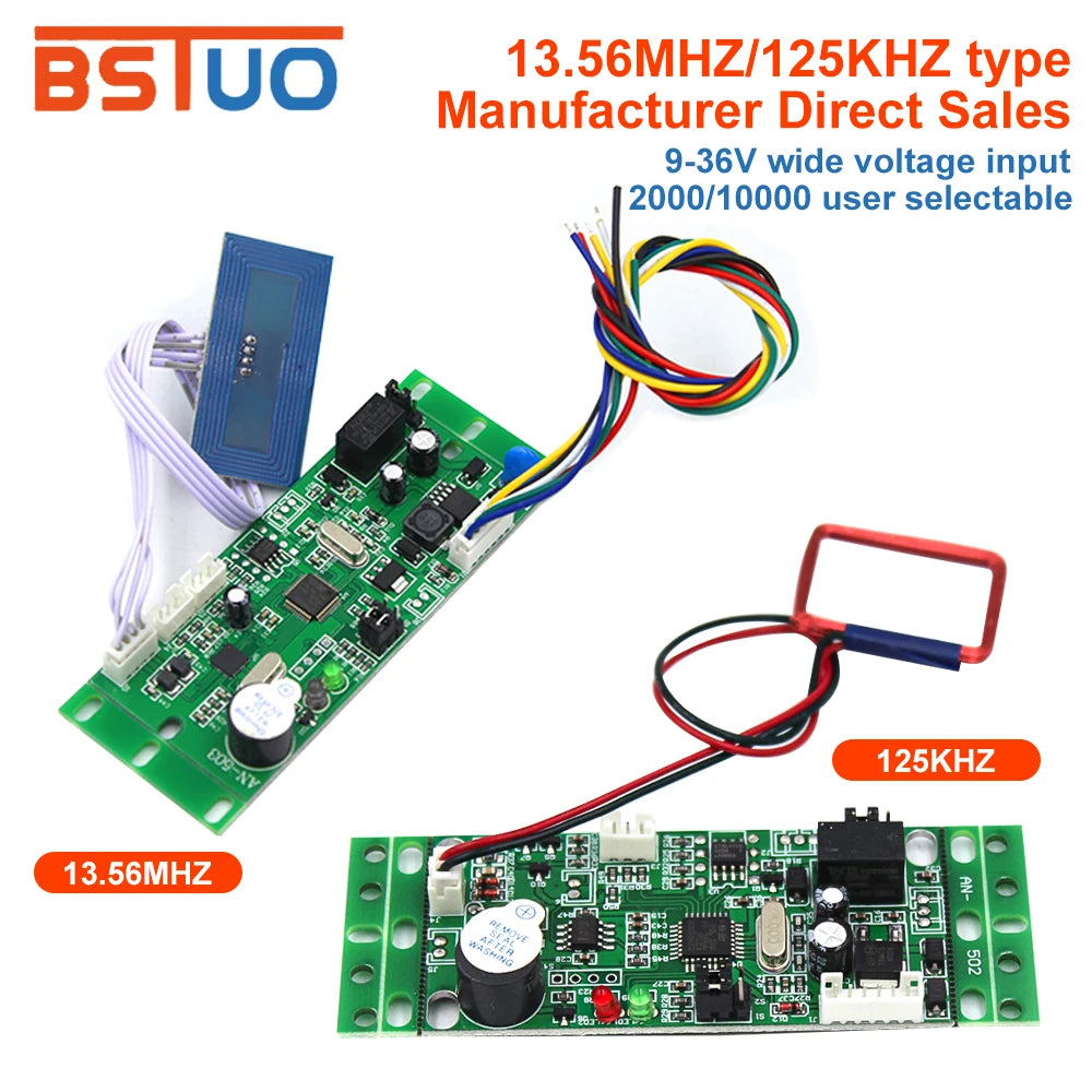 Access Control Building Intercom System Attendance DC 12V 125Khz 13.56MHz Embedded Module ID/IC Card Reader For Parking Vue