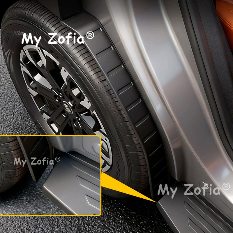 Jetour G700 2025–2026 Rear Mud Flaps &amp; Splash Guards – TPO Mud Flaps & Splash Guards Vue