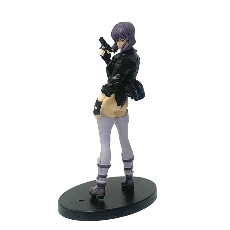 In stock 18cm Anime S.A.C Action Figure Motoko Kusanagi Figure Model Ornament Room PVC Collectible Model Doll Toys Boys Gifts Vue