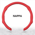 Universal O-shape Car Steering Wheel Cover NAPPA D-shape Dimensional Anti Slip, Timple And Fashionable Protector Car Accessories Vue red