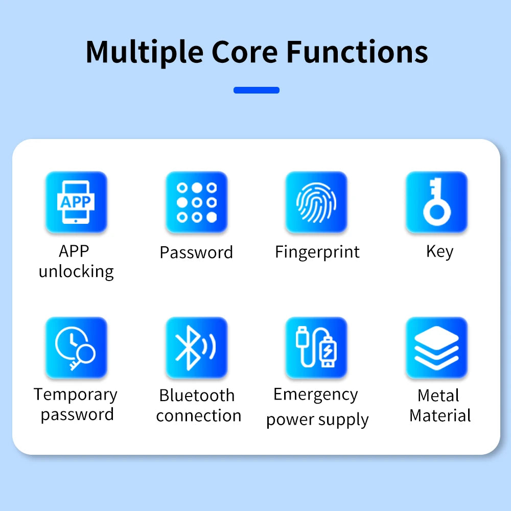 Support Tuya App New Fingerprint Lock Box Bluetooth Or SmartLife Safe Key Lock Box Large Capacity Multiple Purposes Safe LockBox Vue