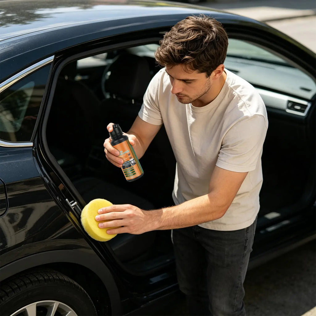 Car Black Trim Restorer 100ml Interior Detailing Dressing Auto Black Trim Restorer for Sedan SUV Truck Dashboard Door Panel Vue