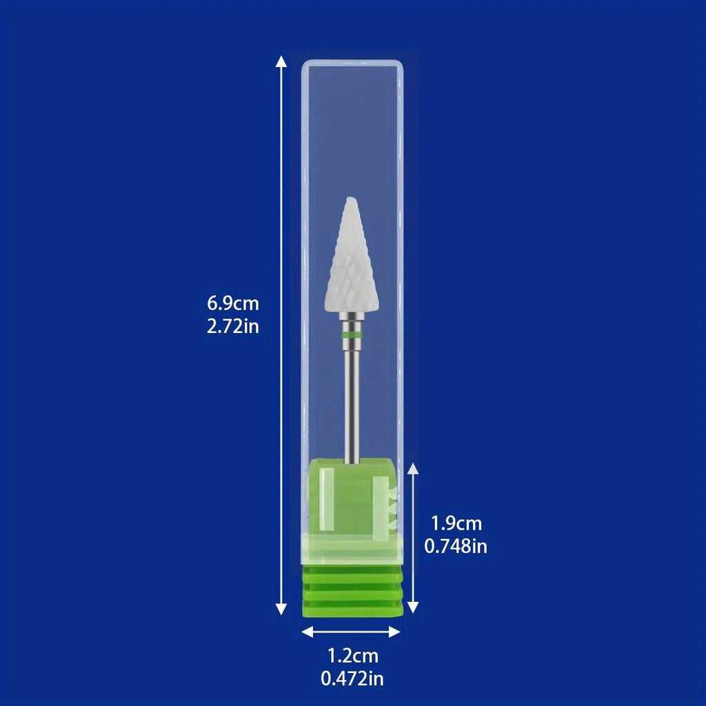 Kit-1/2/4/5PCS Ceramic Nail Drill Bit Milling Cutter, Electric Manicure Drills Pedicure Mill Bits, Machine Files Nail Art Tools Vue