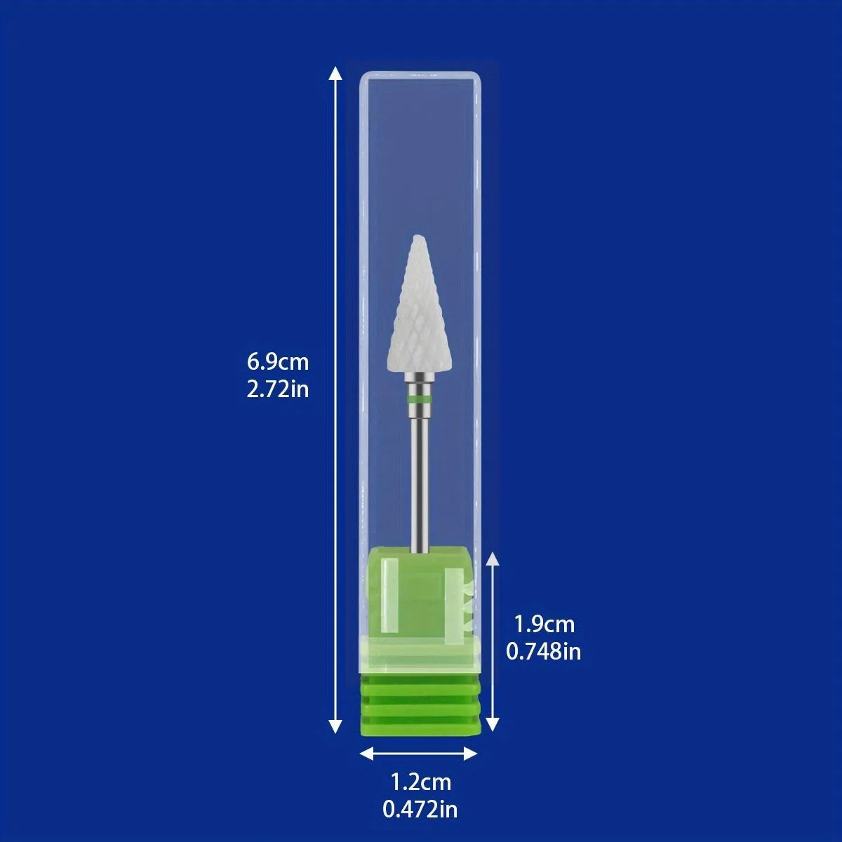 Kit-1/2/4/5PCS Ceramic Nail Drill Bit Milling Cutter, Electric Manicure Drills Pedicure Mill Bits, Machine Files Nail Art Tools Vue