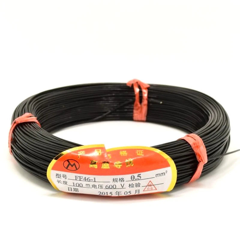 100M Cable Wire for Vehicle Loop Detector Coil Sensor Barrier 600V 0.5MM Vue Default Title