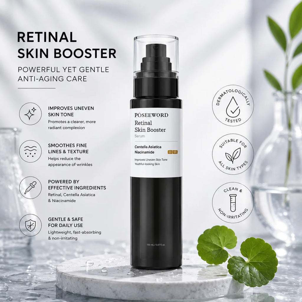 150ml Glow Intensive Retinol Skin Boosting Serum Fading Dark Spot Balancing Skin Tone Improve Fine Line Brightening Skin care Vue