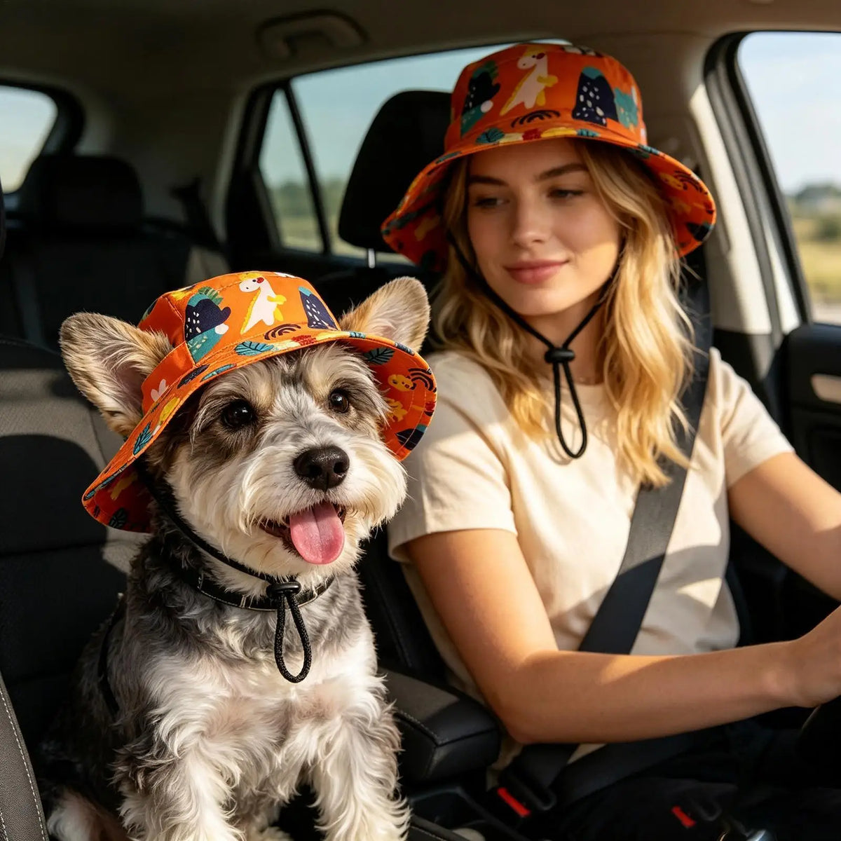 Hat for Dog Wide Brim Non Slip Summer Pet Supplies Cat Sun Hat Dog Accessories for Small Medium Large Puppy Kitten Beach Hiking Vue