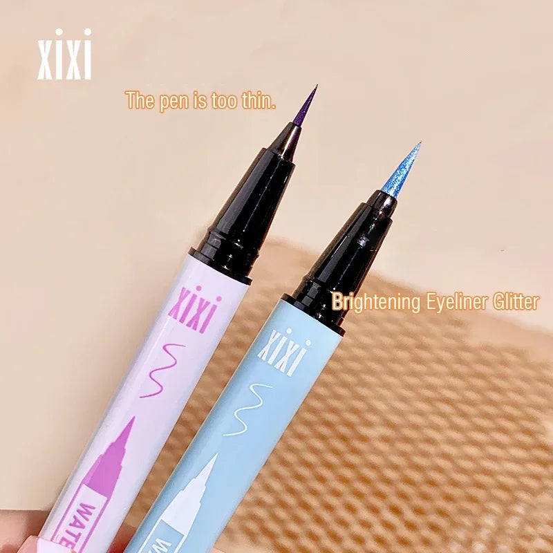 Baby Blue Glitter Eyeliner Pen Galaxy Highlighter Eyeshadow Silkworm Pencil Long-lasting Diamond Shiny Eye Makeup Waterproof Vue