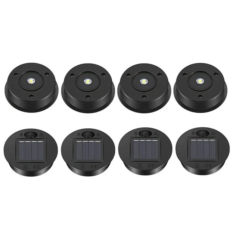 ABKW-16 Pcs Solar Lights Replacement Top Solar Lantern Parts LED Solar Panel Lantern Lid Lights For Outdoor Hanging Decor Vue