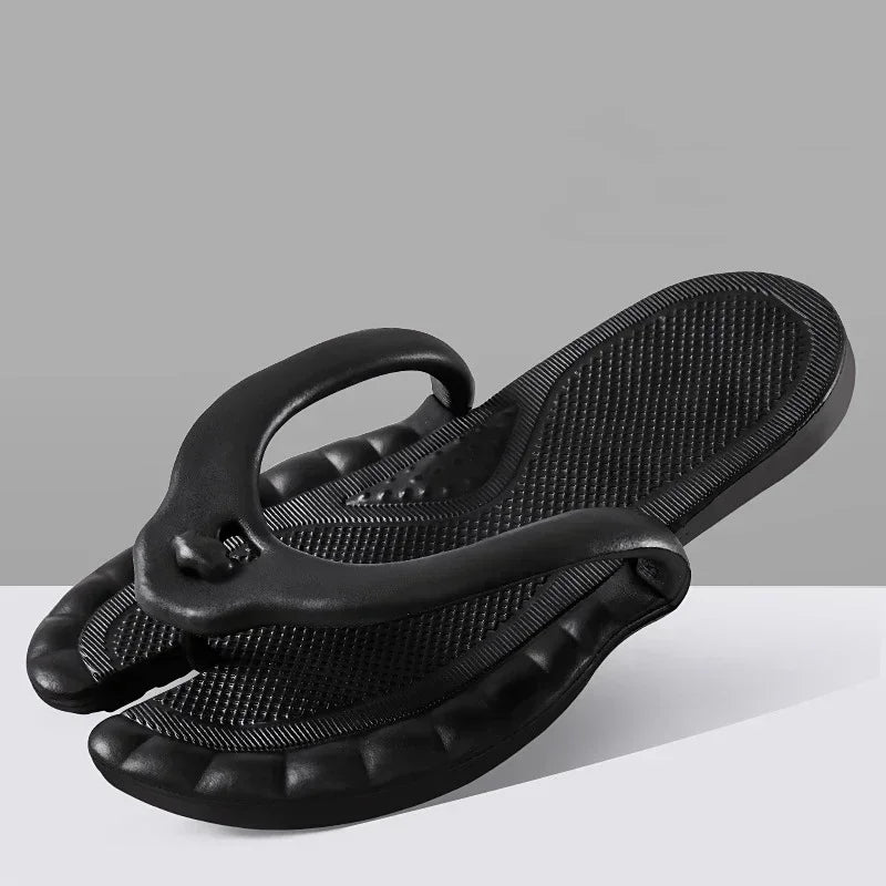 Collapsible Travel Slippers Men Women Anti Skid Lightweight Portable Flip Flops for Swimming Pool Shower Beach Vacation Outdoor Vue 38-39 Black