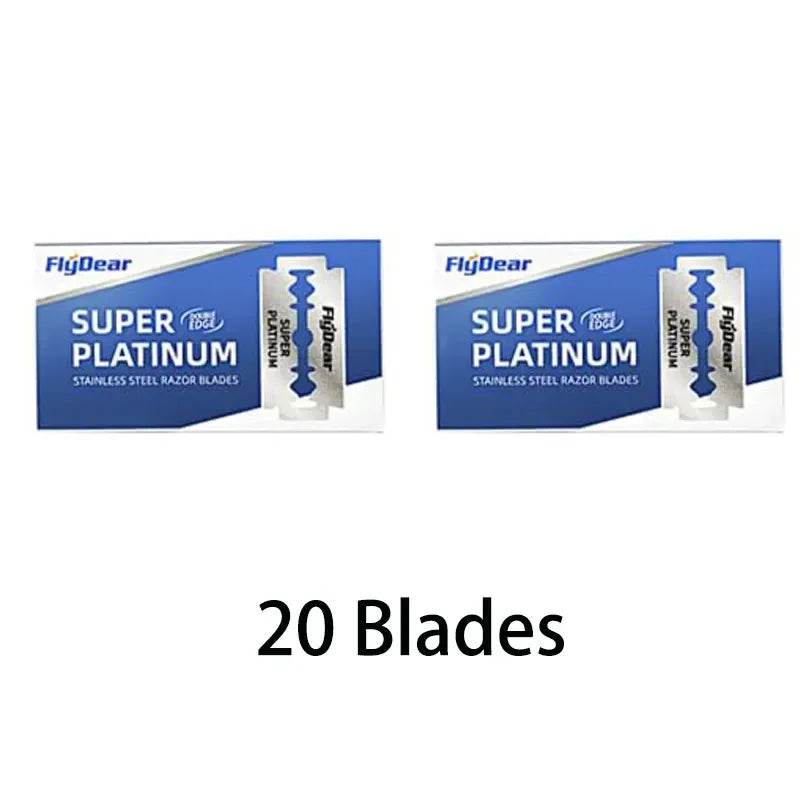 Double-Sided Razor Blade 100Pcs Stainless Steel Razor Blade Old-Fashioned Manual Hairdressing Barber Shop Tools for shaving Vue