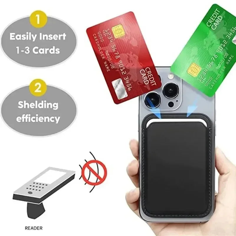Leather Wallet Case For iPhone 15 Pro Max Magsafe Wallet Leather Compatible For iPhone 14 13 12 Card Holder with MagSafe Magnet Vue
