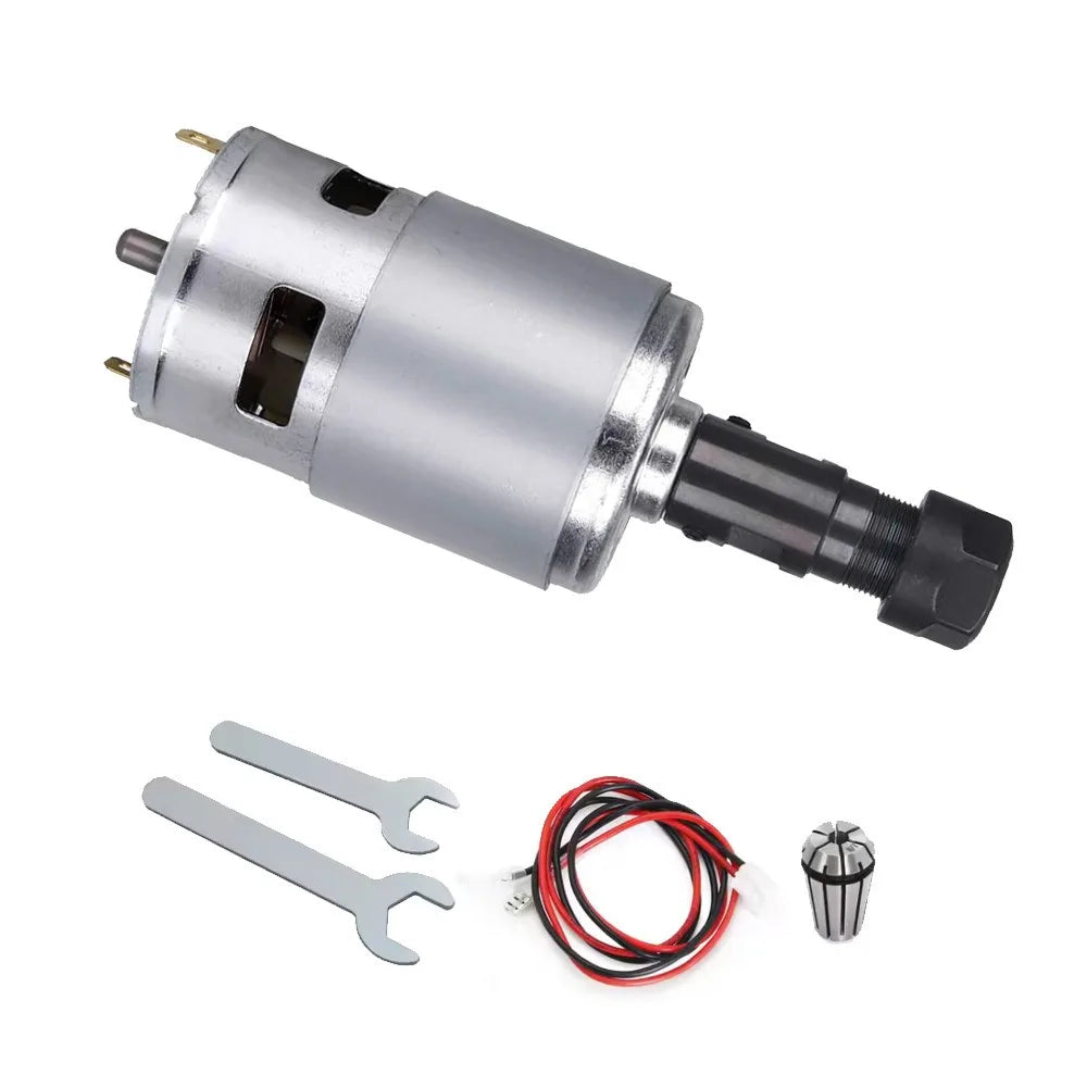 DC12V-24V High-torque 775 Motor 20000RPM 80W High-power 1.5A 775 DC Motor Set CNC3018 CNC Laser Engraving Machine Accessories Vue 0