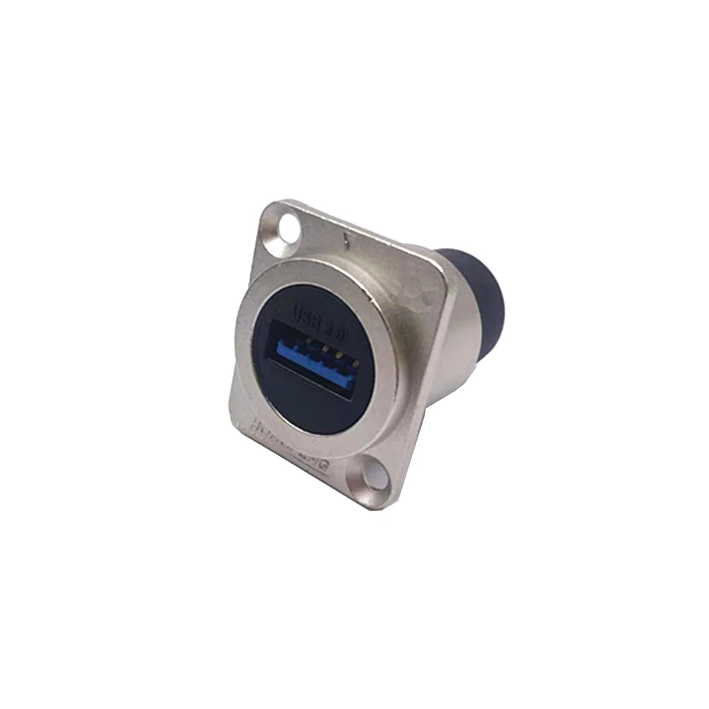 1PCS D Type Metal USB 3.0 Socket USB Female to USB Female Jacks USB Socket Module Panel Mounting Electronic Connectors Vue
