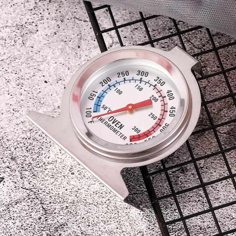 Stainless Steel Oven Thermograph 300°C Stand Up Temperature Meter Mini Dial for Baking Bread Meat Cakes in Home Vue