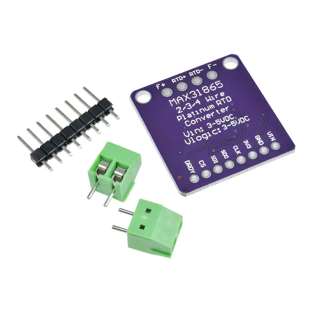 MAX31865 PT100 PT1000 RTD-to-Digital Converter Temperature Sensor Module Kit High Precision Thermocouple Sensor Amplifier Module Vue