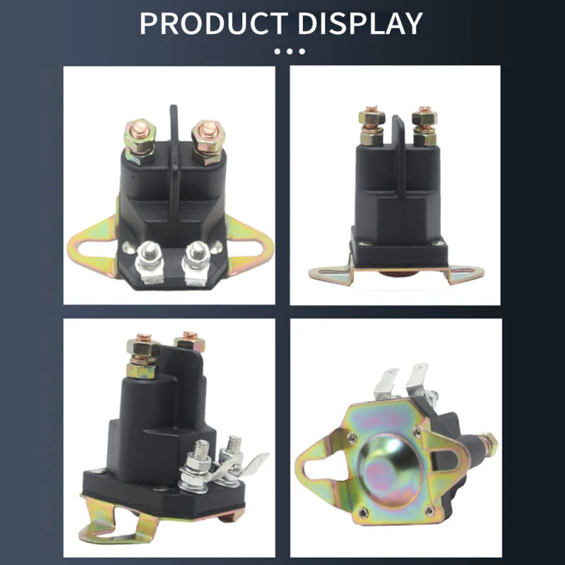 12VDC 117-1197 Starter Solenoid 4-Terminal Starter Relay Solenoid for Toro Exmark Zero Turn Lawn Mower Pure Copper Motors Vue