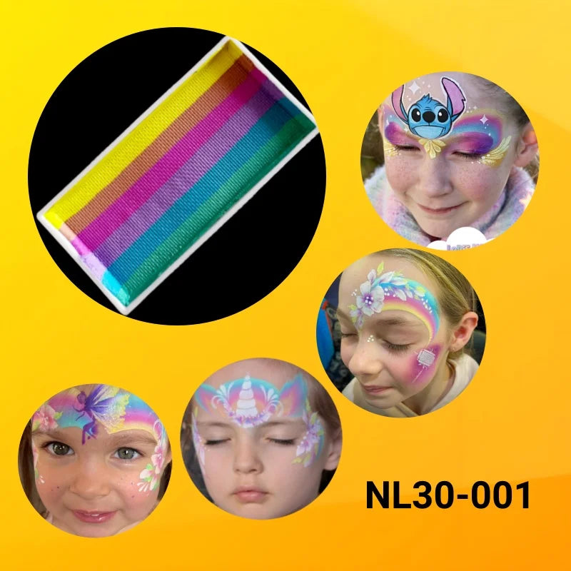 Split Cake Face & Body Paint 30g – Non-Toxic, Water-Based