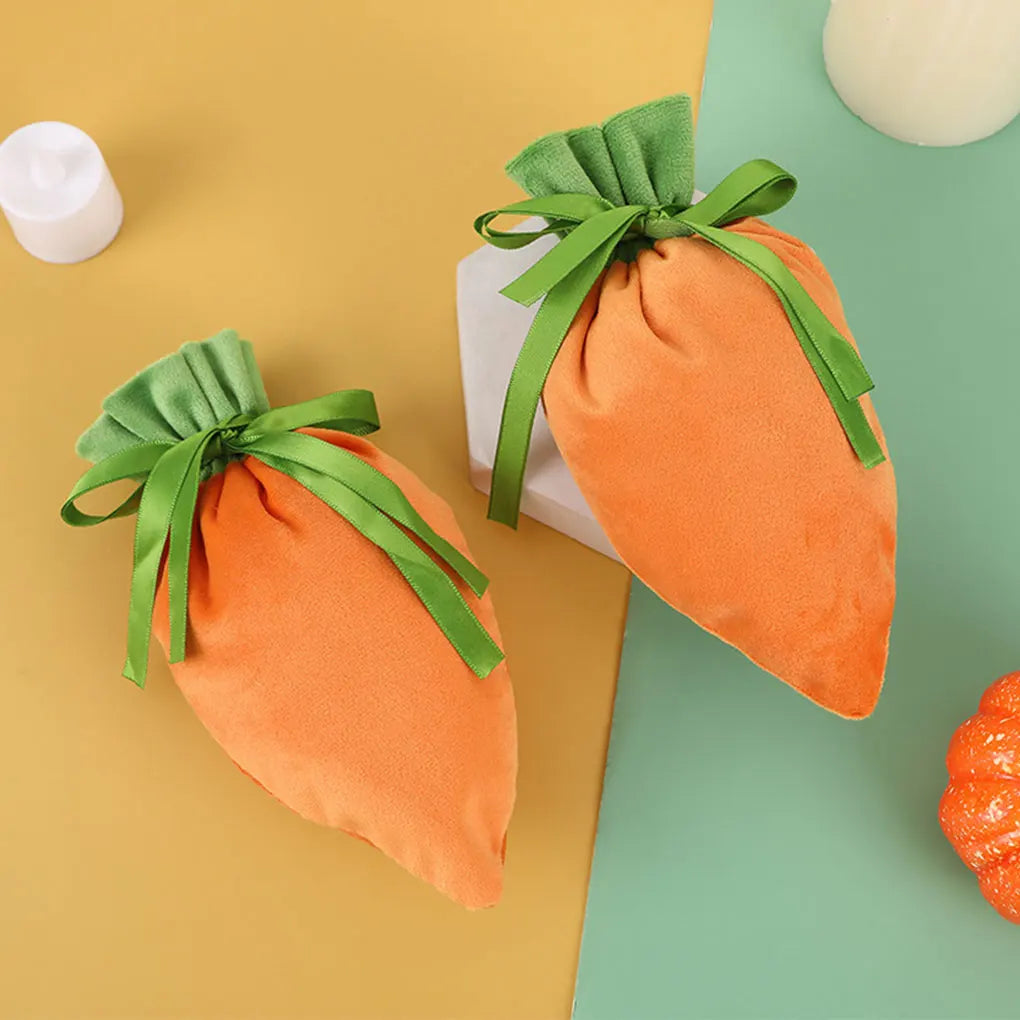 Easter Drawstring Gift Bags 10-Pack | Cotton Candy Bags Orange Drawstring Gift Bags Vue