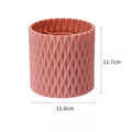 360 Rotation Large Capacity Makeup Brush Bucket Lipstick Eyebrow Pencil Eye Shadow Brush Storage Cartridge Portable Brush Storag Vue Pink