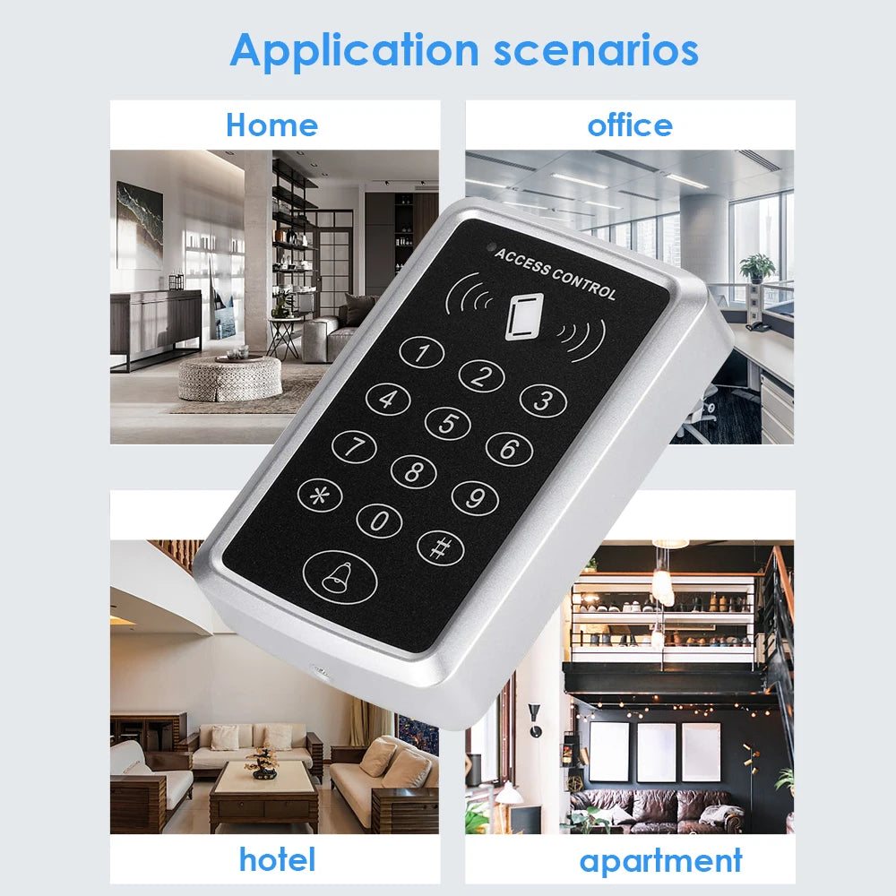 Classic Electronic RFID Access Control System Device Security Protection Sets 125k Proximity Card Entry Door Locks Kits Quality Vue