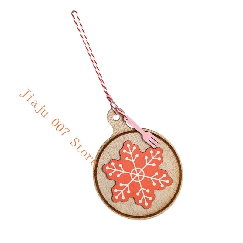 Wooden Christmas Cookie Ornaments – Snowflake, Cottage, Gingerbread Christmas Ornament Vue