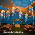 2/4Pcs Outdoor Solar LED Hanging Jellyfish Lights, 8 Lighting Modes for Patio Eaves Balcony Porch Trees Christmas Decoration Vue Colorful 2pcs set Yes