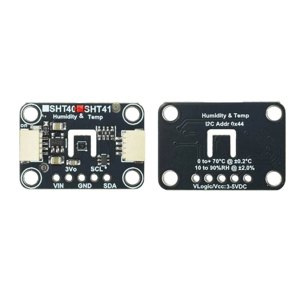 SHT41/SHT45 Temperature Humidity Sensor Module -40℃-125℃/0%-100% RH High Precision ±0.1℃/±0.2℃ Digital Hygrometer Thermometer Vue