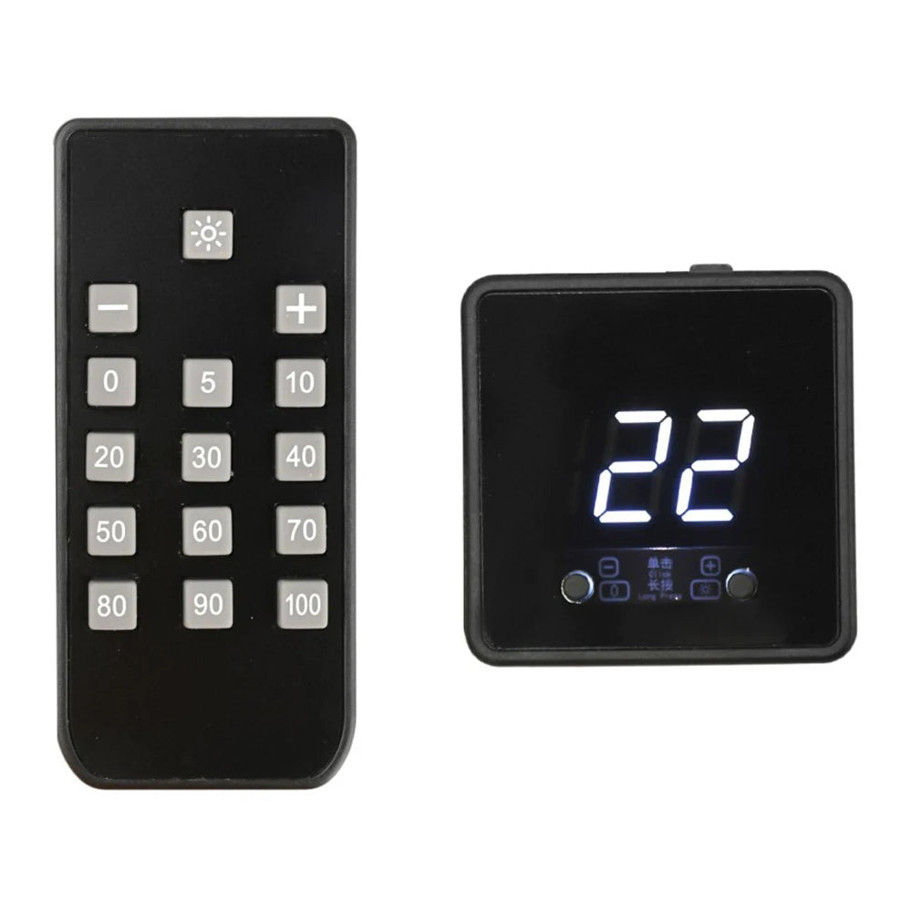 DC5/12/24V 4Pin Fan PWM Speed Controller Digital Display Speed Regulator with Remote Control Speed Gonvernor for DIY PC Cooling Vue Default Title