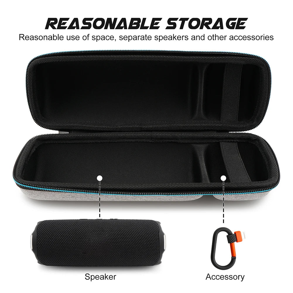 Hard Travel Case for JBL Flip 5 6 7 – Waterproof Speaker Bag Speaker Carrying Case Vue