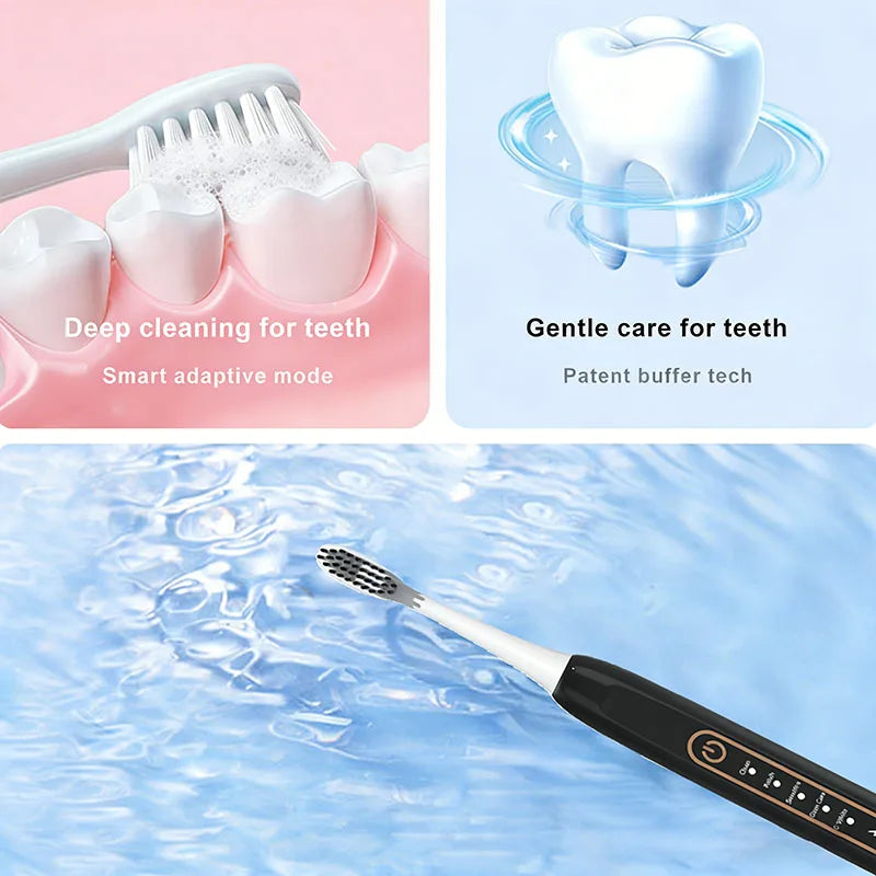 YUNCHI E7 Electric toothbrush adult charging sound vibration soft bristle whitening toothbrush five modes of automatic shutdown Vue