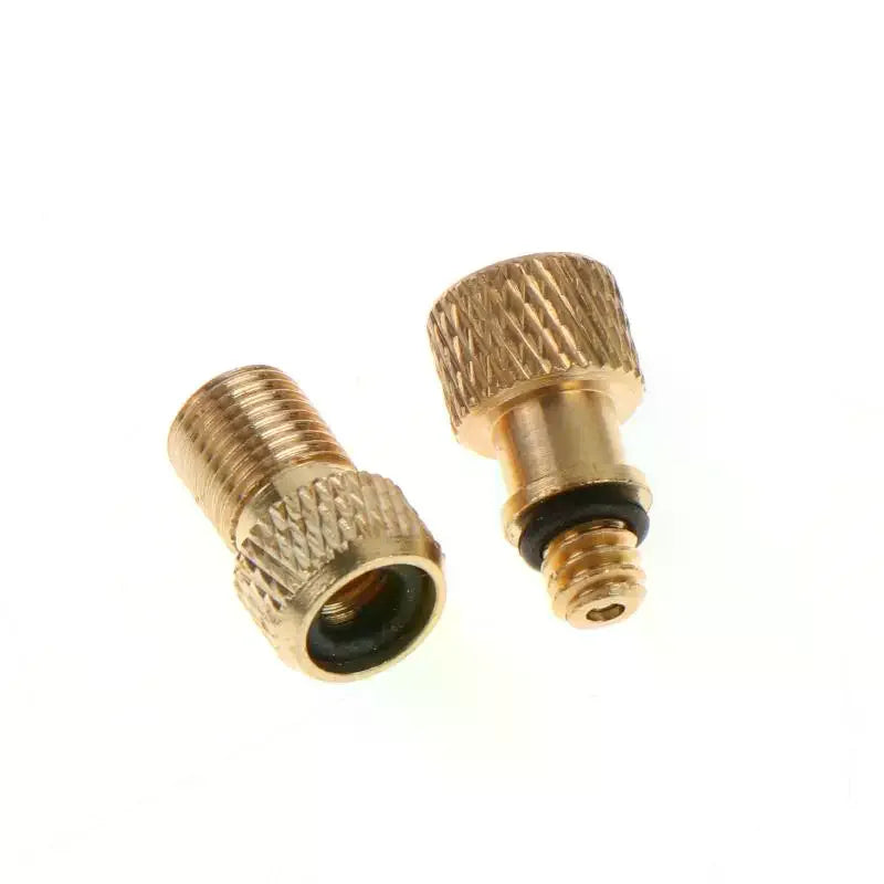 Universal Brass Bicycle Valve Adapter Presta Schrader Dunlop Converter Multi-Type Inflation Adaptor For Bike Pump Inflation Vue