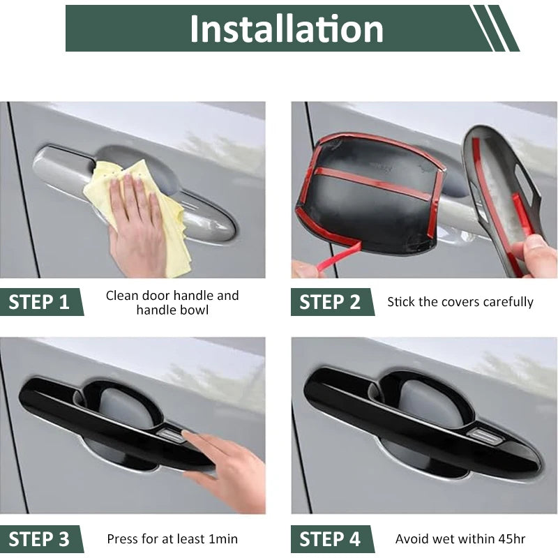 Door Handle Cover Trim For Toyota Land Cruiser Prado 150 J150 2010~2022 Atuo Exterior Protective Accessories Stickers Luxurious Vue