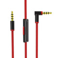 Aux Cable For Beats Solo/Solo HD/Mixr/Solo2/Solo3/Studio/Pro Heaset Replacement 3.5mm Jack AUX-Cable Vue Black and Red