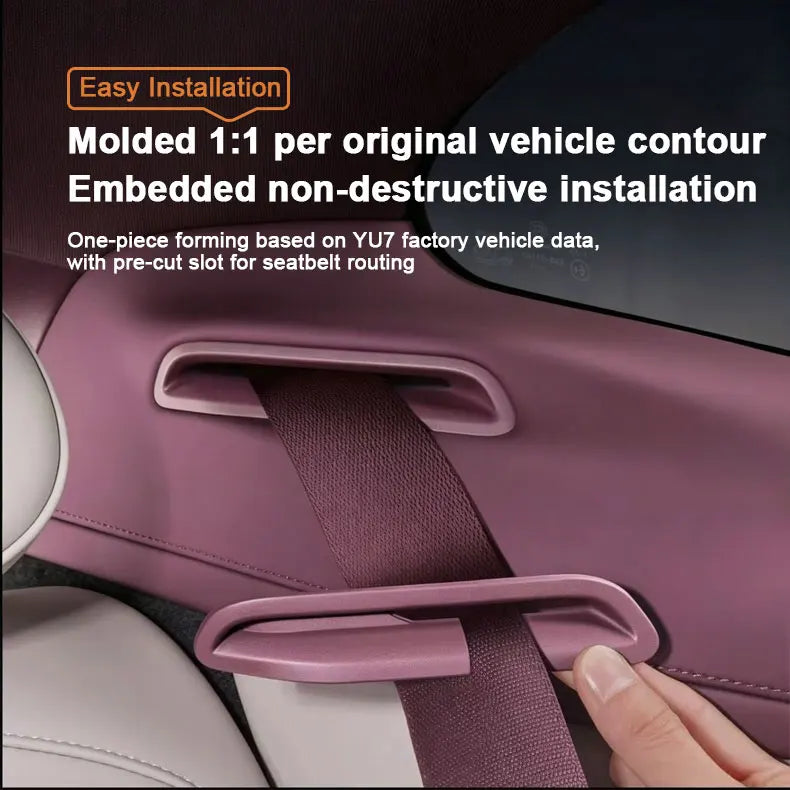 For Xiaomi YU7 2025 2026 MX11 Car Rear Seat Belt Limiter Cover Preventing Blockage Fixator Dedicated Car Interior Accessories Vue