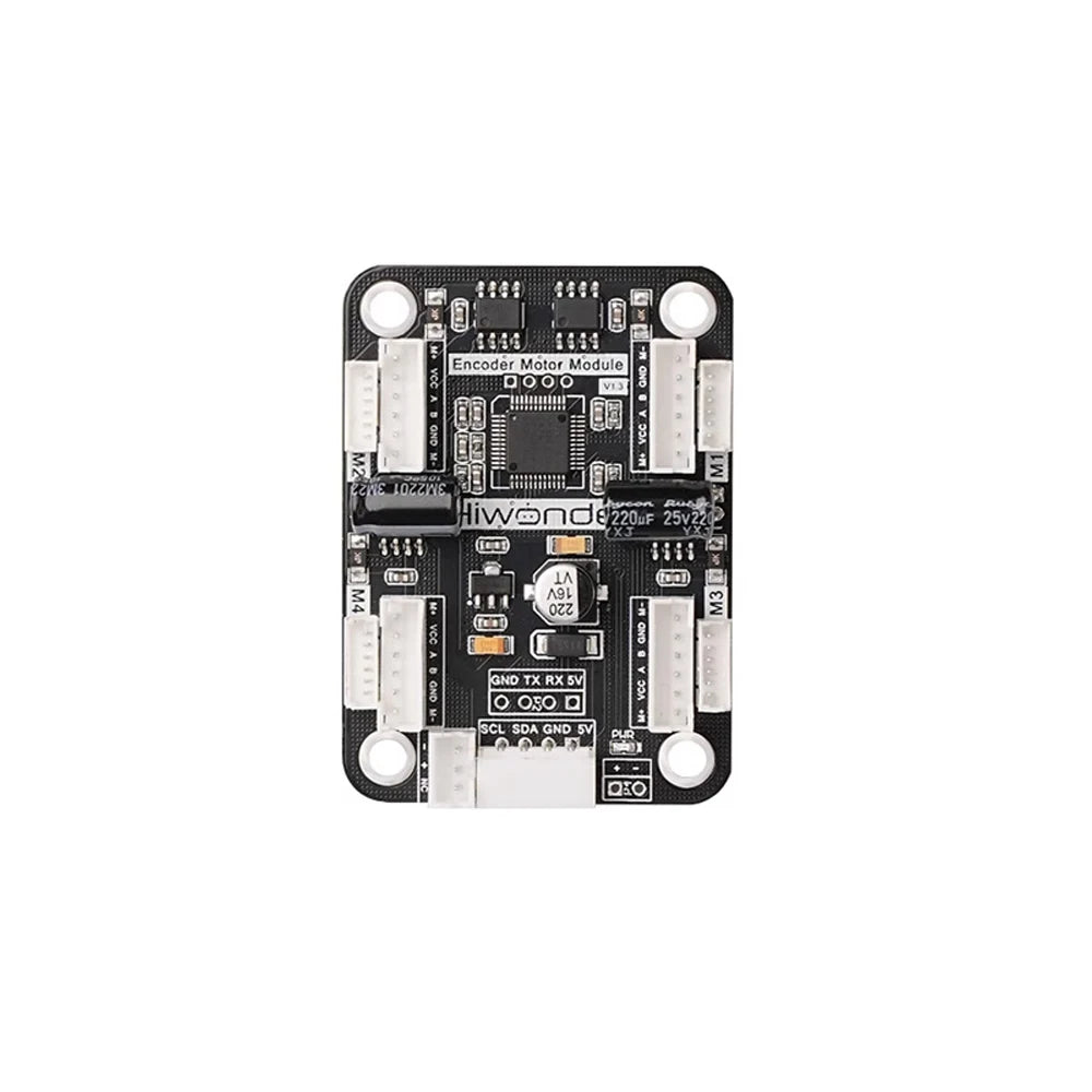 Four-way Encoder Motor Drive Module Onboard Voltage Regulator Circuit Motor Control Smart Car DIY Electric Race Dedicated Driver Vue