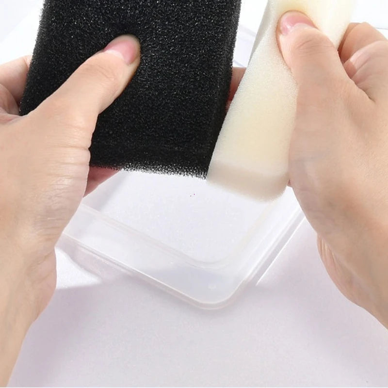 3 Refill Pads Makeup Brush Cleaner Sponge Dry Cleaning Quick Color Change Reusable Portable Metal Box No Water No Damage Vue