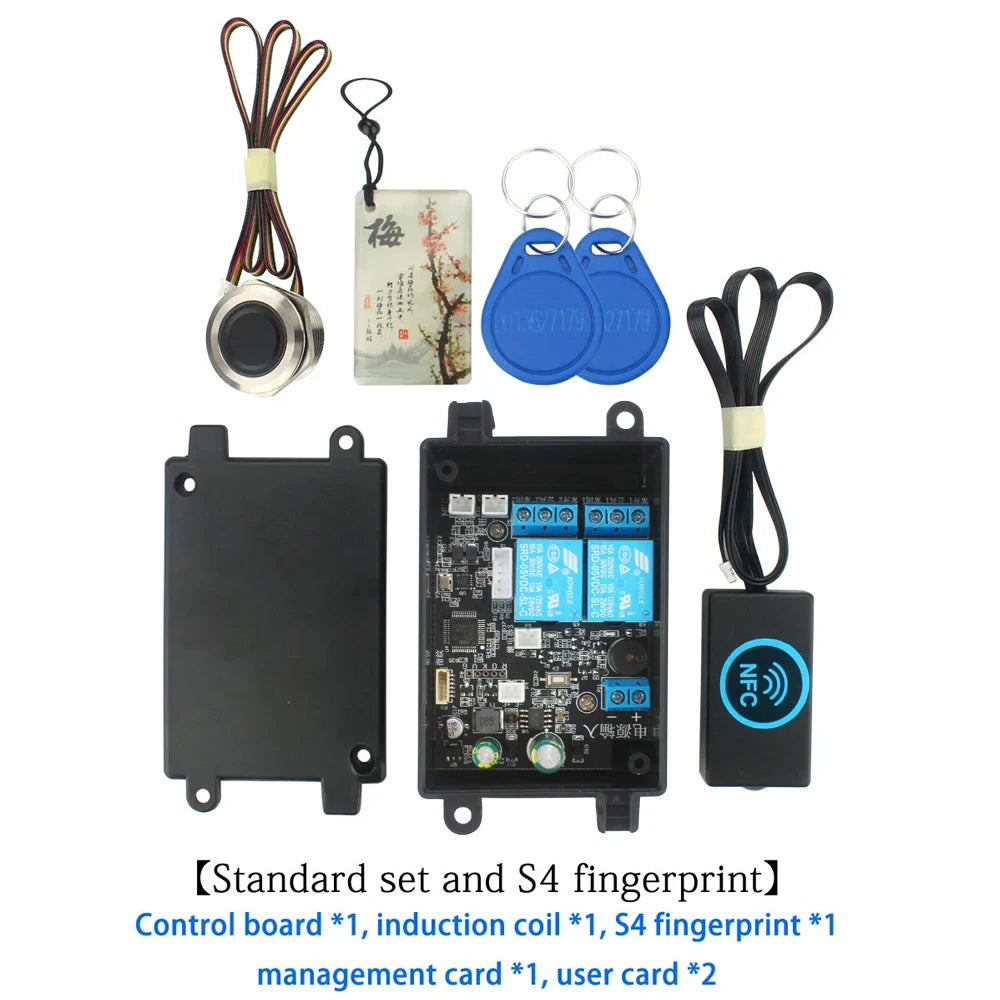 Mobile phone NFC induction relay control module car door modification accessories electric bicycle DIY fingerprint control board Vue