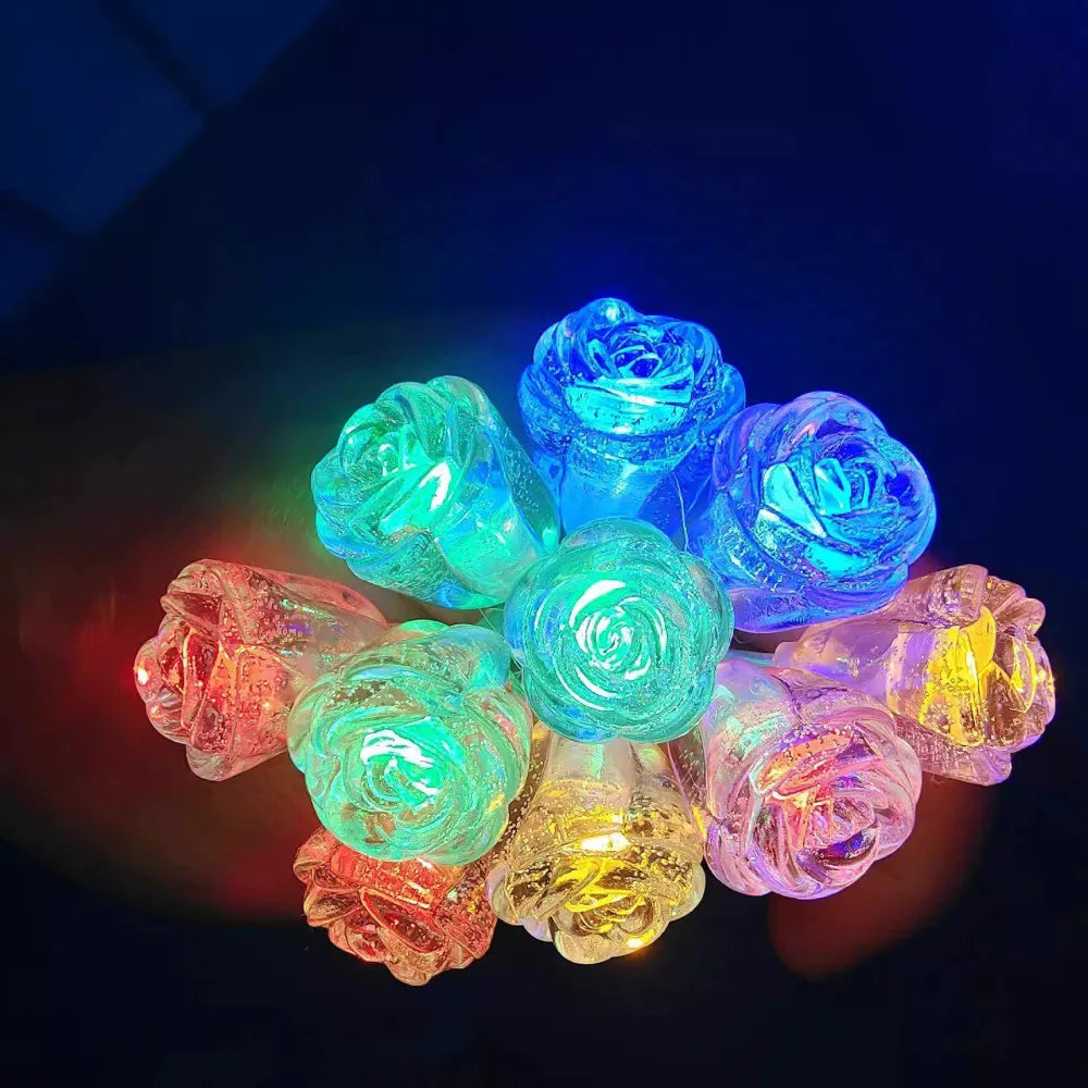 40LEDS Rose String Lights Fairy Night Lamp Room Garland Curtain Girls Brithday Wedding Party Decoration Lights Warm Multicolour Vue