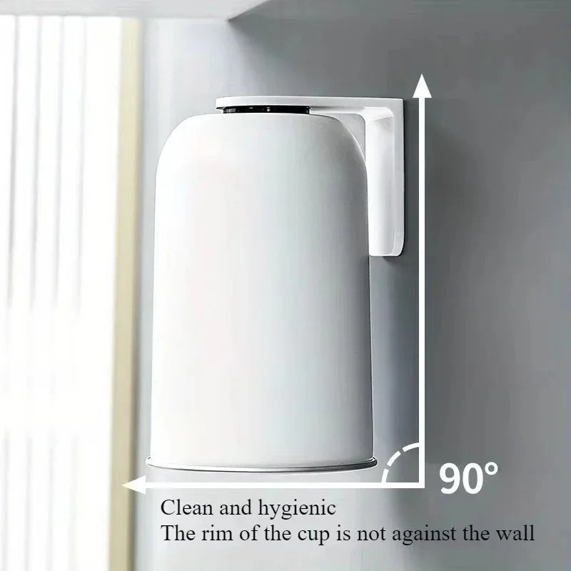 Magnetic Mouthwash Cup 304 Stainless Steel Tooth Brushing Cups Wall Mounted No Punching Household Water Cup Large Capacity양치컵 Vue