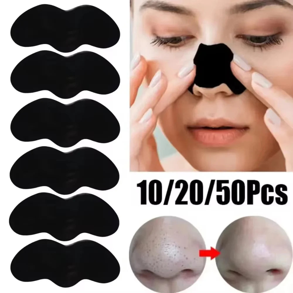 Deep Cleansing Pore Unclog Blackhead Removal Nose Strips 10/20/50/100 Pieces Refreshing Oil Control Facial Skin Care Patch Vue