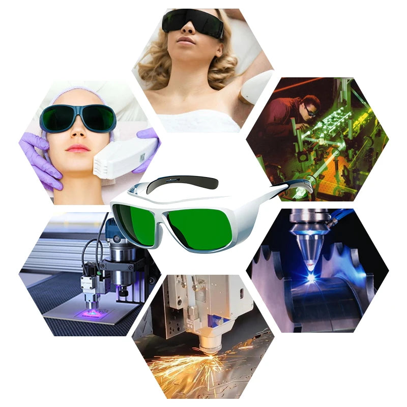 OD7+ Laser Safety Glasses Goggles IPL Laser Hair Removal Treatment Cosmetology Operator Lab Work Industrials Eye Protection Vue