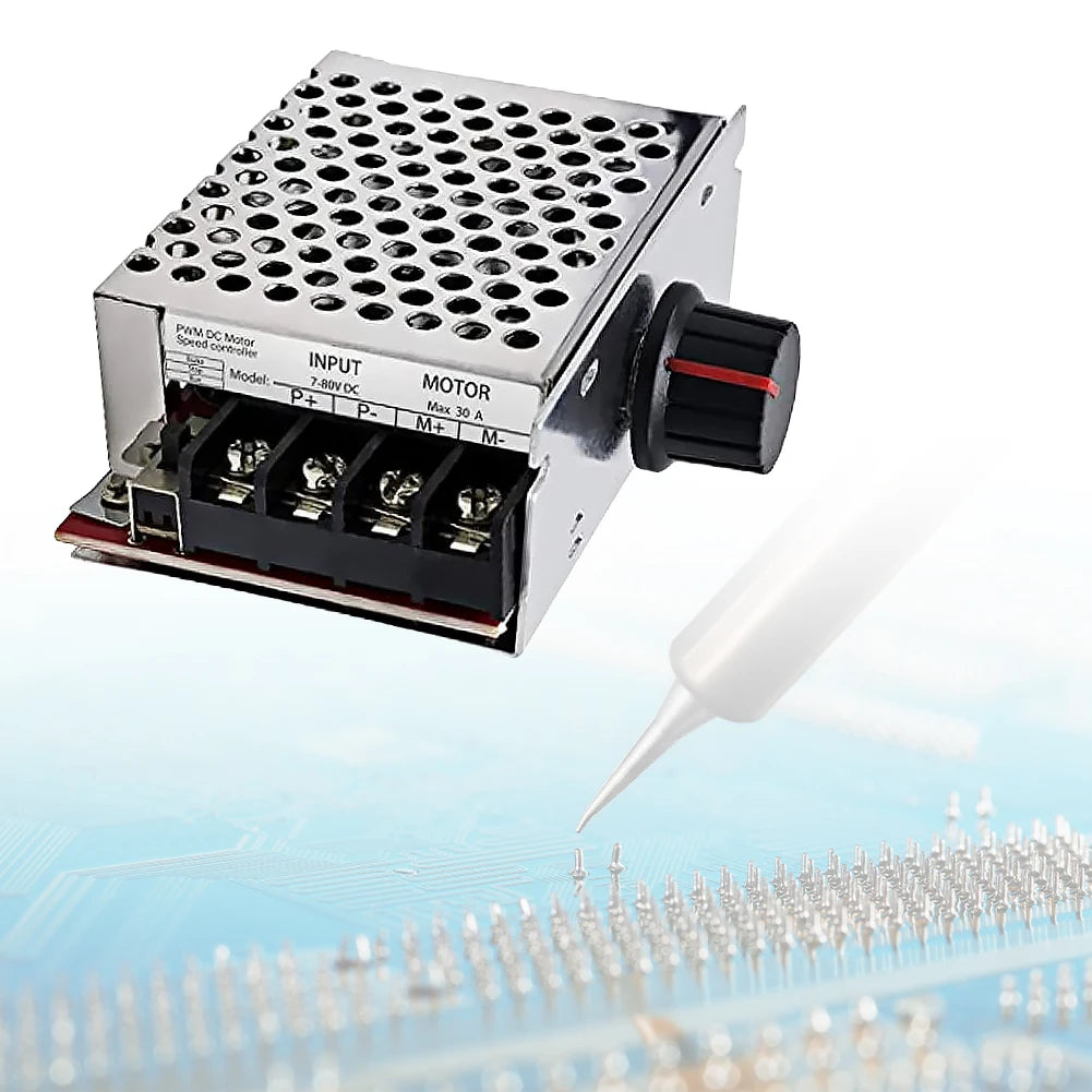 PWM DC Motor Speed Controller 7-70V 30A Variable Regulator Motor Speed Controller Vue