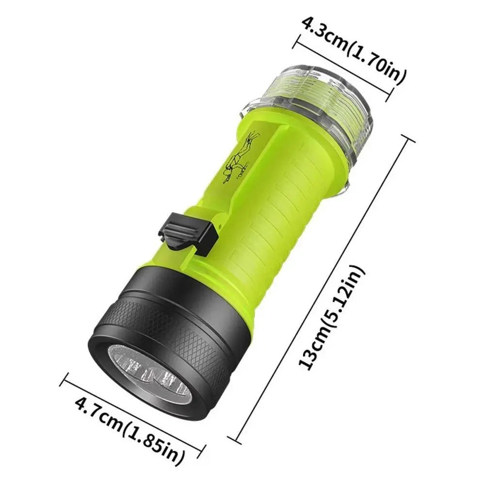 Super Bright Diving Flashlight Type C Rechargeable XHP50 LED Dive Torch Adjustable Focus High Power Underwater Torch Vue